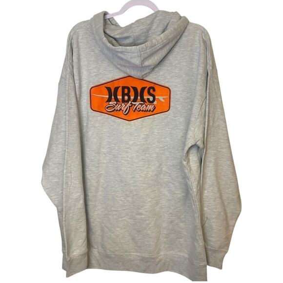 Hurley KBYS Surf Team Hoodie XL Gray Unisex Pullover Sweatshirt Logo - Picture 2 of 3